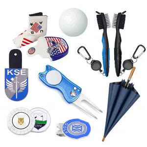 Corporate Custom Logo Goedkope Giveaway Bal Tee Paraplu Promotie Mini Golf Promotionele Accessoires Gift Item Set Doos Met Divot