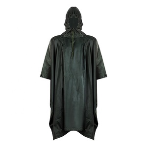 थोक पुन: प्रयोज्य काले हरे, पीले स्टाइलिश पुरुषों पोंचो बारिश गियर गोल्फ कस्टम मोटी लंबे रेनकोट पोंचो 210 टी के लिए वयस्क - Product Image 1