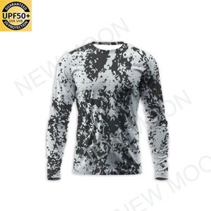 High-end Custom Men's Fishing Shirt Custom Antibacterial UPF50 + Breathable Quick-drying Camouflage Long-sleeved Fishing Shirt - Product Image 1