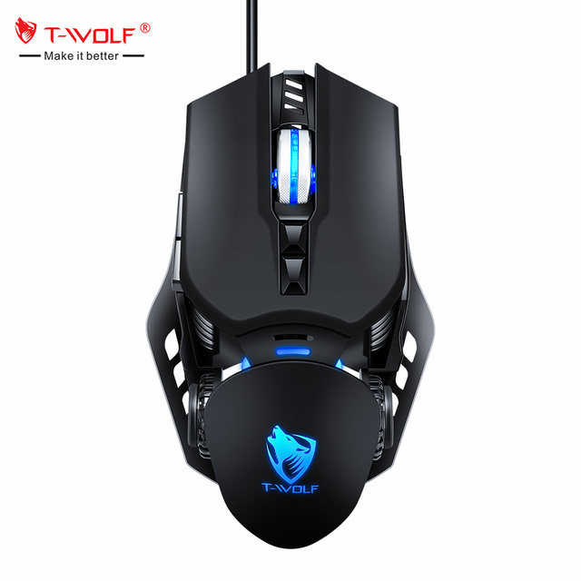 Gaming Macro Programming Mouse Wired 7D Gaming Mouse Rgb LED Backlit Computer Mice E-sport Mouse 6400DPI for Computer Desktop