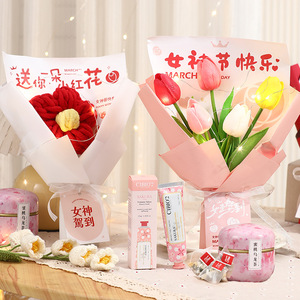 Gift <b>boxes</b> for International Women's Day and 38th Goddess Day; practical gifts for employees, teachers, and mothers; bouquets - Product Image 3