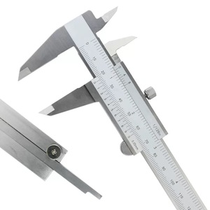 Kaliper <span class=keywords><strong>Vernier</strong></span> Stainless Steel 0-150mm, alat pengukur mikrometer pengukur kaliper logam kunci sendiri - Product Image 4