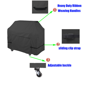 重型防水600D聚酯烧烤罩著名燃气烤架防水户外露台烧烤罩 - Product Image 4