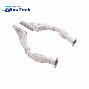 Colector de escape de alto flujo y longitud igualada FlowTech con 300 celdas y protección térmica para Dodge Ram TRX 6.2L – Rendimiento de carreras SS304 - Product Image 4
