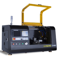 Tour CNC horizontal compact de table CTMACH Black Box 210, machine de tournage automatique de haute précision, Fanuc//GSK