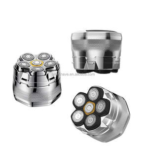 Fanke personnalisé FK-8750 flottant rasoir électrique rotatif batterie forte étanche corps rasoir LED affichage pour hommes chauves USB - Product Image 6