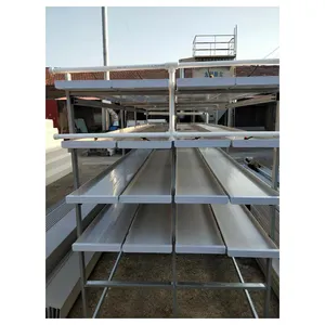 Barely Hydroponic Production Fodder Grass Growing Tray System Vertical Grow Rack For Animal Farm