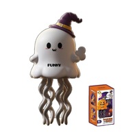 Jouet fantaisie créatif et amusant : Cerf fantôme à remonter pour Halloween, en plastique, dansant et torsadant, idéal pour les farces et cadeaux.
