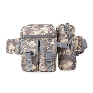 Sac banane extérieur en nylon pour homme, idéal pour la randonnée, le sport, la chasse, l'escalade et le camping, avec porte-bouteille et téléphone - Product Image 2