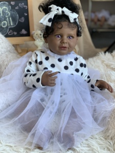 Carro de madera Arte Hombres Marcas Sorpresa Mono Miniaturas Cochecito Plato Navidad Nacimiento <span class=keywords><strong>Reborn</strong></span> Baby Doll - Product Image 3