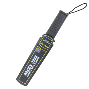 Detektor logam genggam lampu <span class=keywords><strong>LED</strong></span> menyala dalam gelap Alarm suara/cahaya sensitivitas 6CM untuk pemindai tubuh keselamatan tongkat keamanan kereta bawah tanah - Product Image 3