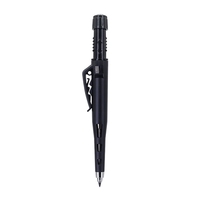 Crayon mécanique de 2,8 mm de long avec pointe de 55 mm, taille-crayon intégré, recharges de mine de 0,7 mm, corps en plastique, pour le marquage du travail du bois et le dessin technique