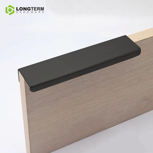 Perfil de esquina de acero inoxidable moderno, herrajes de puerta de muebles de Metal, aparador de cocina oculto, cajón, armario, tirador empotrado, mango - Product Image 3