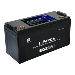 工厂电池组12v lifepo4汽车电池lifepo4 12v 120ah房车露营船用太阳能电池组