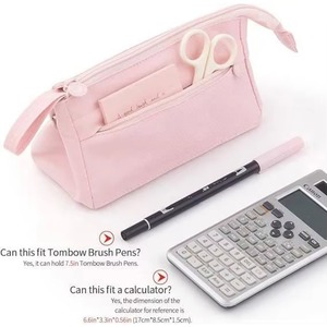 Étui à crayons grande capacité, durable, portable, avec poignée, pour l'école, les adolescents, les filles, les garçons, les hommes et les femmes - échantillon gratuit - Product Image 5