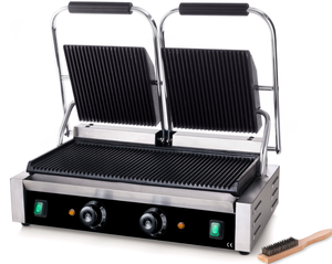 Woomaster Panini Grill revêtement antiadhésif cuisine électrique tout rainuré Sandwich Contact Grill bbq - Product Image 5
