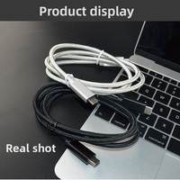 PD Schnellladekabel 100W Dual-Head Typ-C zu Typ-C Aluminiumlegierung Geflochtene Netzummantelung 20G Datenübertragung 5A Ladekabel mit Display