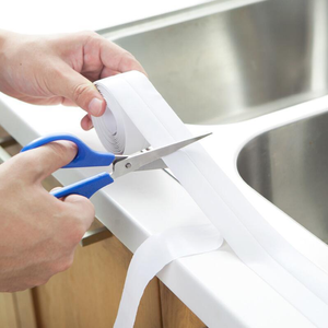 Cinta selladora de tira de sellado de pared de moho de Pvc impermeable para Borde de lavabo de fregadero de cocina - Product Image 3