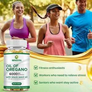 Oil of Oregano 6000mg with Black Seed Oil Softgels - High Carvacrol & Thymoquinone for Immune, Digestive & Respiratory Support - Product Image 6