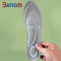 Semelles en mousse à mémoire de forme 5D, douces, respirantes, coussinets confortables pour le sport, inserts pour chaussures