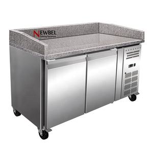 Newbel PZ2600TN <span class=keywords><strong>Saladette</strong></span> Réfrigération Tables de préparation de sandwichs Frigo bar Equip Salade <span class=keywords><strong>Pizza</strong></span> 2 <span class=keywords><strong>Portes</strong></span> Comptoir Réfrigérateur - Product Image 1