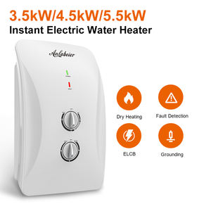 Calentador de Agua Eléctrico sin Tanque con Control de Perilla, 220V 5500W, Carcasa de Plástico Blanca, Diseño Conservador - Product Image 4