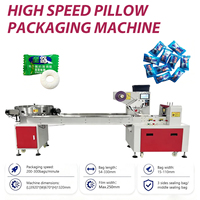 Multifunktionale Hochgeschwindigkeits-Minzbonbon-Horizontalverpackungsmaschine mit Zuführschale Kissenförmige Bonbonverpackungsmaschine