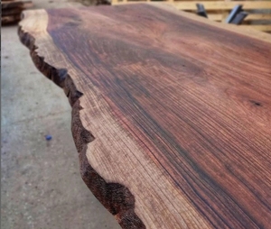 Tavolo <span class=keywords><strong>da</strong></span> Pranzo in Noce di Produzione Artigianale Tavolo <span class=keywords><strong>da</strong></span> <span class=keywords><strong>Cucina</strong></span> Unico Realizzato a Mano con Lastre a Bordo Vivo - Product Image 2