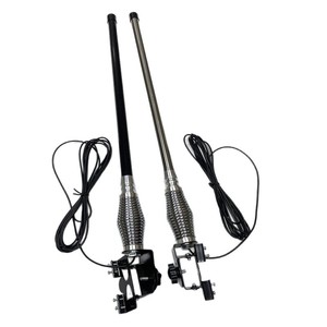 Antena Corta para Coche Hao Xin de 70cm, Mástil Decorativo Modificado para SUV, Se Puede Sujetar al Portón Trasero, Negro/Plateado KN-KD3000 - Product Image 3