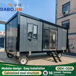 บ้านสำเร็จรูปแบบโมดูลาร์ขนาด 20 ฟุต โครงเหล็กขยายได้ บ้านเคลื่อนที่ขนาดเล็กพับได้ บ้านพักตากอากาศหรูหราพร้อมสวน โรงแรมทันสมัย - Product Image 1