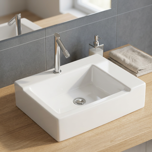 Vasque carrée moderne en céramique de conception italienne, de haute qualité, pour lavabos d'hôtel, fabriquée en Chine. - Product Image 4
