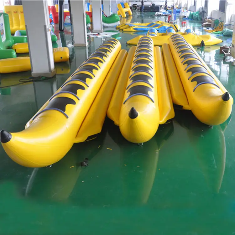 Wasser Sport Spiel PVC 10 Sitze Aufblasbare Fliegen Fisch Banana Boot Für Verkauf