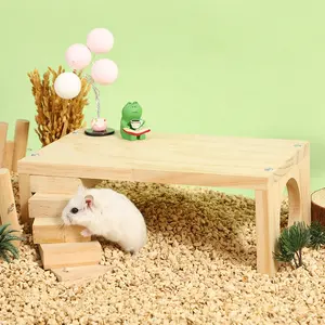 Free Sample Hamster Toy Wooden Hamster Stand Platform or Playground