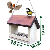 Modèle de mangeoire à oiseaux Vogelhaus NISTKASTEN XJY-SP20211125 conception portable pour accrocher
