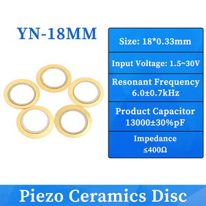 Chip <span class=keywords><strong>de</strong></span> Cerámica Piezoeléctrica <span class=keywords><strong>de</strong></span> Latón <span class=keywords><strong>de</strong></span> 18 mm <span class=keywords><strong>de</strong></span> Diámetro, Unidad <span class=keywords><strong>de</strong></span> Voz Circular <span class=keywords><strong>de</strong></span> Película Cerámica Piezoeléctrica para Máquina <span class=keywords><strong>de</strong></span> Lectura <span class=keywords><strong>de</strong></span> Tarjetas - Product Image 3