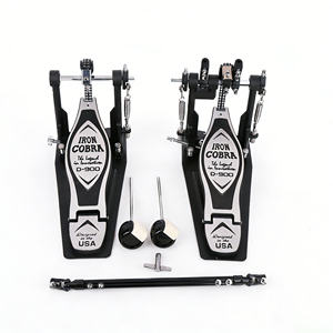 Pedale Doppio per Grancassa Professionale OEM con Trasmissione a Catena, <span class=keywords><strong>Strumento</strong></span> <span class=keywords><strong>Musicale</strong></span> in Metallo da 3,5 kg, Logo Personalizzabile - Product Image 1
