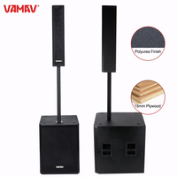 VANAV Bocinas NOVA XPECTRA 1500 Altavoz de Columna Profesional Audio Activo De Madera 1500W RMS 3000W PEAK 18" Subwoofer Alta