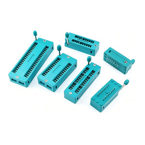1 pièce Socle IC ZIF universel DIP vert 2,54 mm, 14, 16, 18, 20, 24, 28, 32, 40 broches, type à souder pour test - Product Image 1