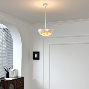 Minimalist Postmodern Chandelier Led Light Round E27 Single Head For Living Room Bedroom Dining Room Homestay - Product Image 2