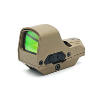 Tactical Reflex Red Dot Sight 510C Multi-Reticle System Wide Viewing Window With Solar Panel QD Mount Fit for 20mm Base