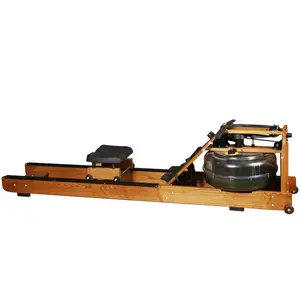 SQ FITNSS Fitness Exercise Commercial Wood Water Rower Steel Commercial/home Water Rowing Machine