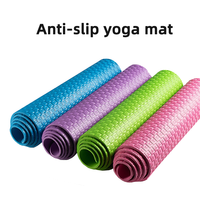 Tapis de yoga épais imperméable en EVA, tapis de camping extérieur doux anti-poussière, motif de tapis en bambou antidérapant imperméable à l'humidité pour exercices de yoga