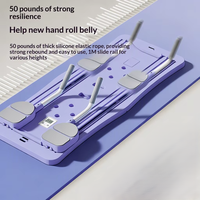 Planche de fitness 4-en-1 multifonctionnelle pliable légère pour la maison, pour la combustion des graisses et le renforcement des abdominaux, vente en gros