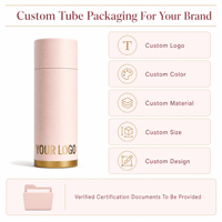 Custom Printed Pink Paper Tube Packaging OEM Cylindrical Gift Container With Logo Color Material Size Design For Brands