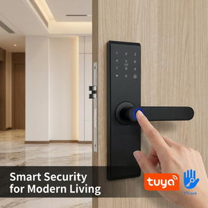 Cerradura Inteligente con Huella Dactilar Bluetooth Tuya, 5 Métodos de Desbloqueo, Contraseñ<span class=keywords><strong>a</strong></span> Digital, Manija de Puerta Inteligente RFID para Dormitorio - Product Image 3