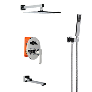 Ensemble de <span class=keywords><strong>douche</strong></span> effet pluie à 3 voies, Kit de salle de bains <span class=keywords><strong>doré</strong></span> de haute qualité, <span class=keywords><strong>mitigeur</strong></span> de <span class=keywords><strong>douche</strong></span> encastré - Product Image 5
