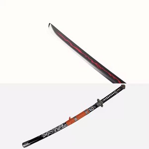 Gran oferta Cos Prop juguetes de dibujos animados cuchillo juego <span class=keywords><strong>Ninja</strong></span> Gaiden Cosplay colección Metal madera Prop Jaquio espadas de acción - Product Image 4