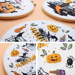 Kit de Matériel de Broderie DIY Série Citrouille Noël et Halloween – Artisanat Anglais Transfrontalier pour Point de Croix et Travail d'Aiguille - Product Image 5