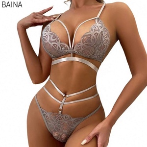 2025 Modieus Pak Dames Kant Split Lingerie Dames Pyjama Dames Nachtkleding - Product Image 1