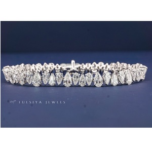 Pulsera de Diamantes Cultivados en Laboratorio de Oro de 14K para Mujer, Pulsera de Tenis Minimalista de Alta Gama, Brillo Brillante, Joyería Fina, Regalo Premium - Product Image 1